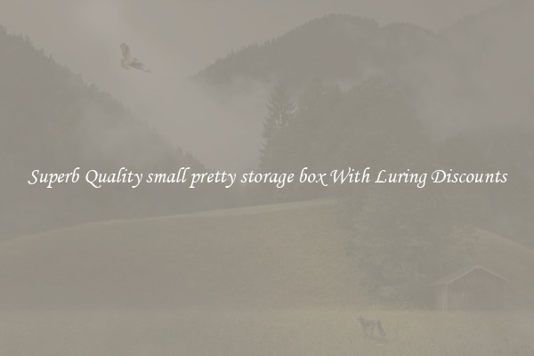 Superb Quality small pretty storage box With Luring Discounts