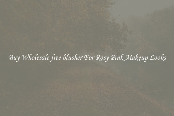 Buy Wholesale free blusher For Rosy Pink Makeup Looks