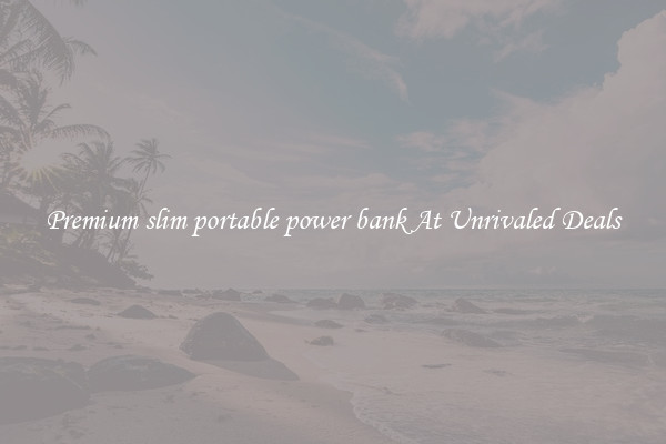 Premium slim portable power bank At Unrivaled Deals