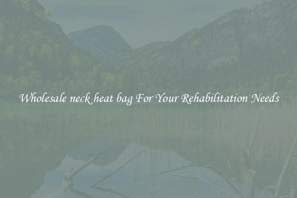 Wholesale neck heat bag For Your Rehabilitation Needs