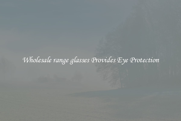 Wholesale range glasses Provides Eye Protection