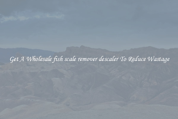 Get A Wholesale fish scale remover descaler To Reduce Wastage
