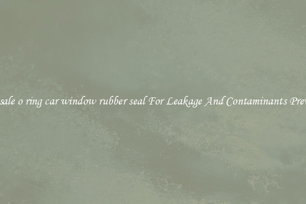 Wholesale o ring car window rubber seal For Leakage And Contaminants Prevention